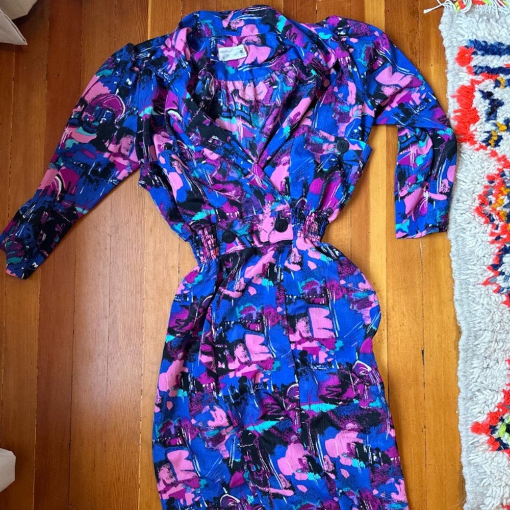 90s patterned dress